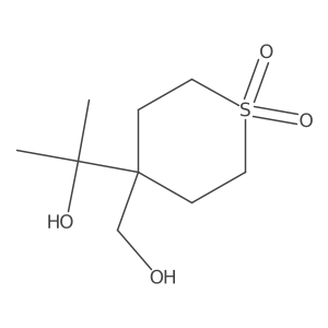 4-(Hydroxymethyl)-4-(2-hydroxypropan-2-yl)-1lambda6-thiane-1,1-dione Structure
