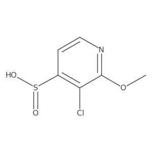3-Chloro-2-methoxypyridine-4-sulfinic acid Structure