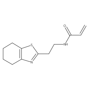 N-[2-(4,5,6,7-Tetrahydro-1,3-benzothiazol-2-yl)ethyl]prop-2-enamide结构式