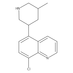 8-Chloro-5-(5-methyl-3-piperidinyl)quinoline Structure
