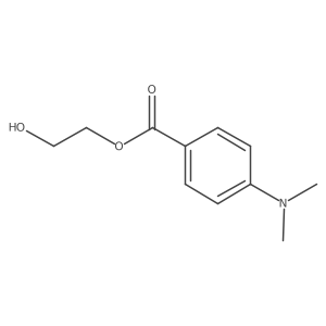 2-Hydroxyethyl 4-(dimethylamino)benzoate结构式