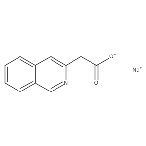 Sodium 2-(isoquinolin-3-yl)acetate结构式