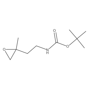 tert-butyl N-[2-(2-methyloxiran-2-yl)ethyl]carbamate Structure