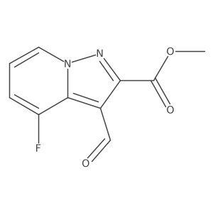Methyl 4-fluoro-3-formylpyrazolo[1,5-a]pyridine-2-carboxylate结构式