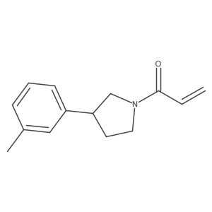 1-[3-(3-Methylphenyl)pyrrolidin-1-yl]prop-2-en-1-one Structure