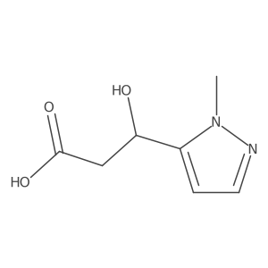 (3S)-3-hydroxy-3-(1-methyl-1H-pyrazol-5-yl)propanoic acid Structure
