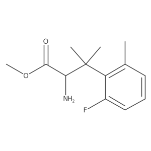Methyl 2-amino-3-(2-fluoro-6-methylphenyl)-3-methylbutanoate结构式