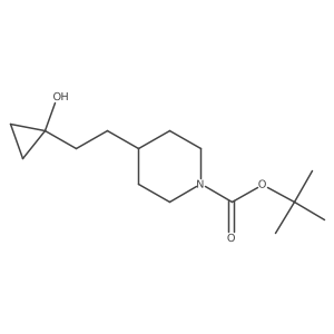 Tert-butyl 4-[2-(1-hydroxycyclopropyl)ethyl]piperidine-1-carboxylate Structure