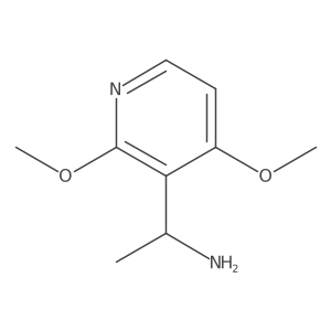 1-(2,4-Dimethoxypyridin-3-yl)ethan-1-amine Structure