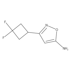 3-(3,3-Difluorocyclobutyl)-1,2-oxazol-5-amine Structure