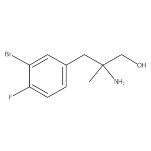 2-Amino-3-(3-bromo-4-fluorophenyl)-2-methylpropan-1-ol Structure