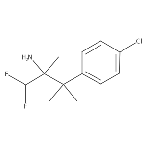 3-(4-Chlorophenyl)-1,1-difluoro-2,3-dimethylbutan-2-amine结构式