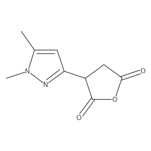 3-(1,5-dimethyl-1H-pyrazol-3-yl)oxolane-2,5-dione结构式