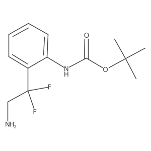 tert-butyl N-[2-(2-amino-1,1-difluoroethyl)phenyl]carbamate Structure