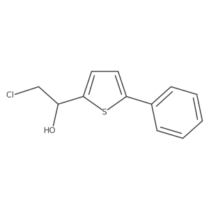 2-Chloro-1-(5-phenylthiophen-2-yl)ethan-1-ol结构式
