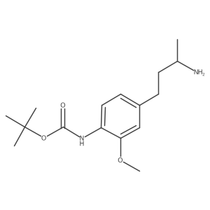 tert-butyl N-[4-(3-aminobutyl)-2-methoxyphenyl]carbamate Structure