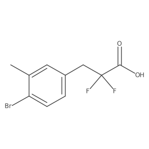 3-(4-Bromo-3-methylphenyl)-2,2-difluoropropanoic acid Structure