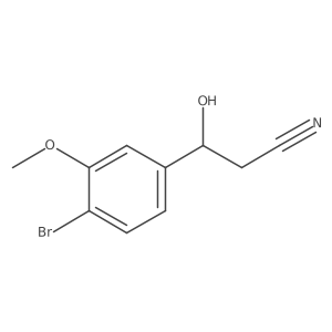 3-(4-Bromo-3-methoxyphenyl)-3-hydroxypropanenitrile结构式