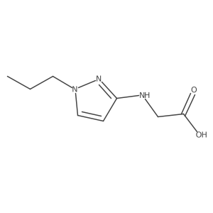 2-[(1-Propylpyrazol-3-yl)amino]acetic acid结构式