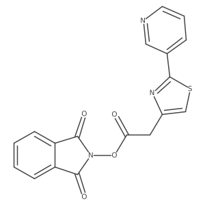 1,3-dioxo-2,3-dihydro-1H-isoindol-2-yl 2-[2-(pyridin-3-yl)-1,3-thiazol-4-yl]acetate Structure