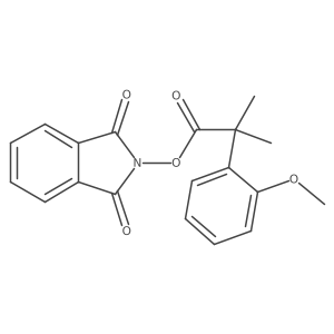 1,3-dioxo-2,3-dihydro-1H-isoindol-2-yl 2-(2-methoxyphenyl)-2-methylpropanoate结构式