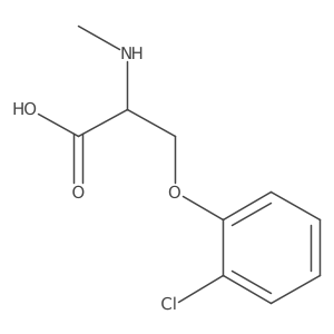 O-(2-Chlorophenyl)-N-methyl-L-serine结构式