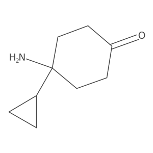 4-Amino-4-cyclopropylcyclohexan-1-one结构式
