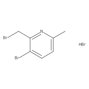 3-Bromo-2-(bromomethyl)-6-methylpyridine;hydrobromide结构式