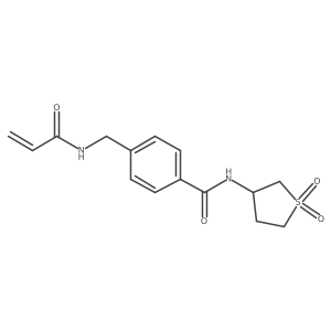 N-(1,1-Dioxothiolan-3-yl)-4-[(prop-2-enoylamino)methyl]benzamide Structure