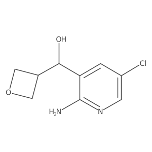 (2-Amino-5-chloropyridin-3-yl)(oxetan-3-yl)methanol Structure