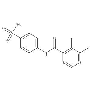 5,6-Dimethyl-N-(4-sulfamoylphenyl)pyrimidine-4-carboxamide Structure