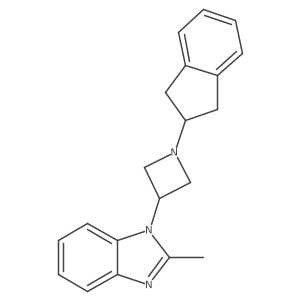 1-[1-(2,3-dihydro-1H-inden-2-yl)azetidin-3-yl]-2-methyl-1H-1,3-benzodiazole Structure