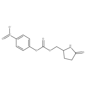 (R)-4-Nitrophenyl ((5-oxopyrrolidin-2-yl)methyl) carbonate结构式