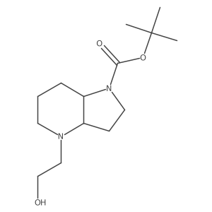 tert-butyl 4-(2-hydroxyethyl)-octahydro-1H-pyrrolo[3,2-b]pyridine-1-carboxylate结构式
