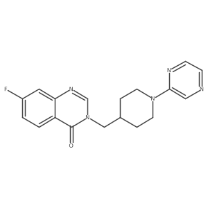 7-Fluoro-3-[(1-pyrazin-2-ylpiperidin-4-yl)methyl]quinazolin-4-one Structure