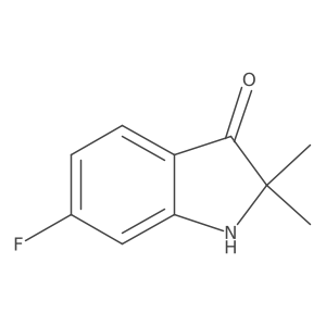 6-fluoro-2,2-dimethyl-indolin-3-one Structure