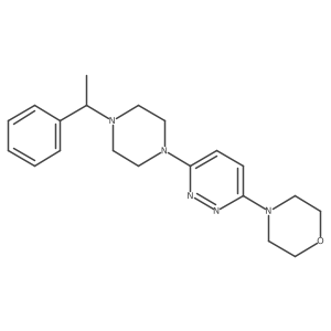 4-{6-[4-(1-Phenylethyl)piperazin-1-yl]pyridazin-3-yl}morpholine Structure