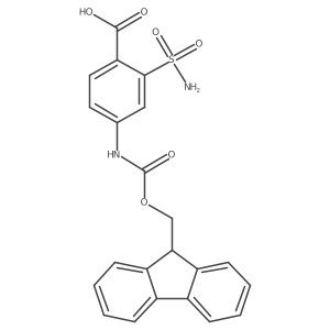 4-({[(9H-fluoren-9-yl)methoxy]carbonyl}amino)-2-sulfamoylbenzoic acid Structure