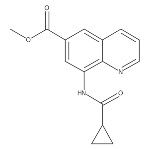 Methyl 8-[(cyclopropylcarbonyl)amino]-6-quinolinecarboxylate Structure