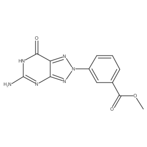 methyl 3-{5-amino-7-oxo-2H,4H,7H-[1,2,3]triazolo[4,5-d]pyrimidin-2-yl}benzoate结构式