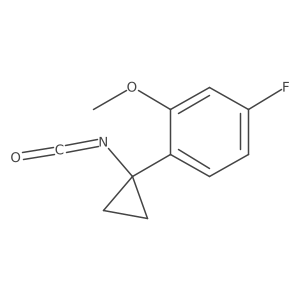 4-Fluoro-1-(1-isocyanatocyclopropyl)-2-methoxybenzene Structure