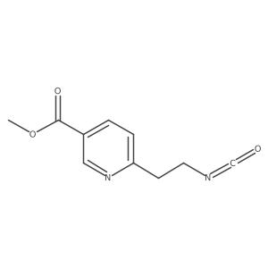 Methyl 6-(2-isocyanatoethyl)pyridine-3-carboxylate结构式
