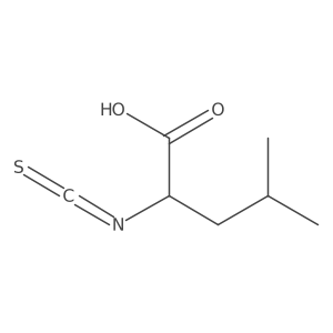 2-Isothiocyanato-4-methylpentanoic acid结构式