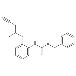 benzyl N-{2-[(1-cyanopropan-2-yl)sulfanyl]phenyl}carbamate Structure