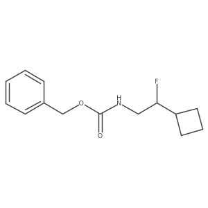 benzyl N-(2-cyclobutyl-2-fluoroethyl)carbamate Structure