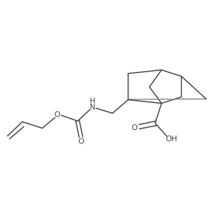 5-({[(Prop-2-en-1-yloxy)carbonyl]amino}methyl)tricyclo[3.3.0.0,3,7]octane-1-carboxylic acid结构式