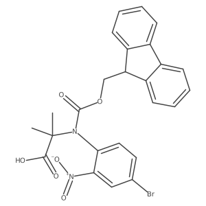 2-[(4-bromo-2-nitrophenyl)({[(9H-fluoren-9-yl)methoxy]carbonyl})amino]-2-methylpropanoic acid Structure