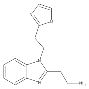 2-{1-[2-(1,3-oxazol-2-yl)ethyl]-1H-1,3-benzodiazol-2-yl}ethan-1-amine Structure