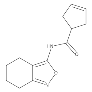 N-(4,5,6,7-tetrahydro-2,1-benzoxazol-3-yl)cyclopent-3-ene-1-carboxamide Structure
