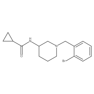 N-{1-[(2-bromophenyl)methyl]piperidin-3-yl}cyclopropanecarboxamide Structure